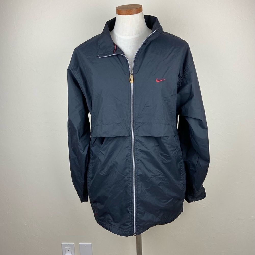 Nike Vintage 90’s Windbreaker Jacket - Black/Red